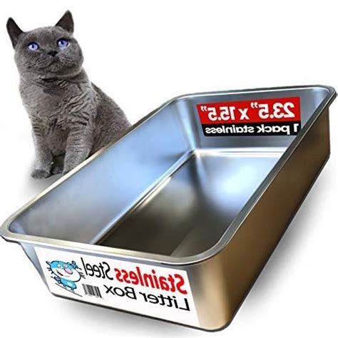 iprimio stainless steel cat litter box|stainless steel large litter box.